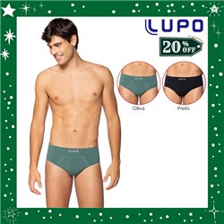 Natal Lupo 681 Kit 2 Cuecas Slip + Brinde