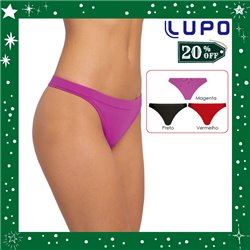 Natal Kit Lingerie Lupo 40600 Kit 3 Fio Dentals + Brinde 