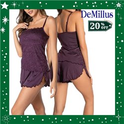 Natal Kit Lingerie DeMillus 20206 Short Doll + Brinde