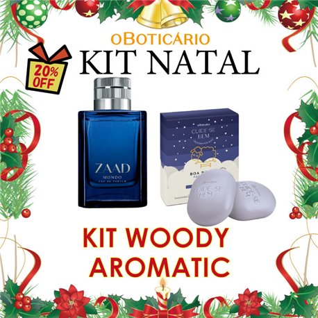 O Boticario Natal 2024 KIT WOODY AROMATIC 