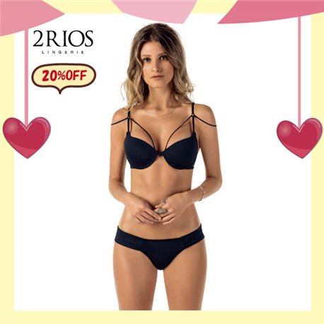 White Day Kit Lingerie 2Rios 81808+11346 Preto