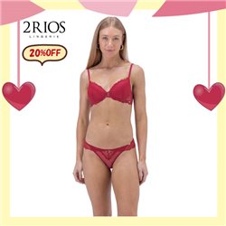 White Day Kit Lingerie 2Rios 82336+22335 Vermelho