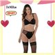 White Day Kit Lingerie DeMillus 65106+56106 Preto