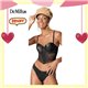 White Day Kit Lingerie DeMillus 67024+51024 Preto