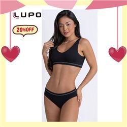 White Day Kit Lingerie Lupo 41311+40312 Preto