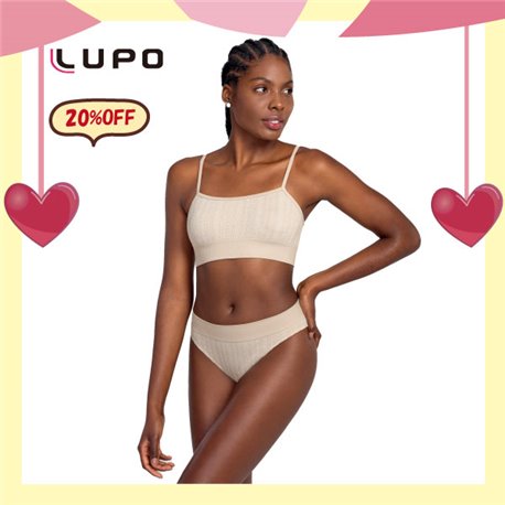 White Day Kit Lingerie Lupo 41338+40338 Areia 