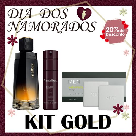 O Boticario Dia Dos Namorados KIT GOLD