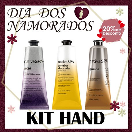 O Boticario Dia Dos Namorados KIT HAND