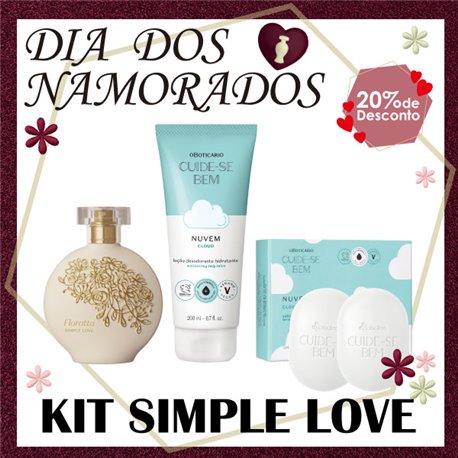O Boticario Dia Dos Namorados KIT SIMPLE LOVE