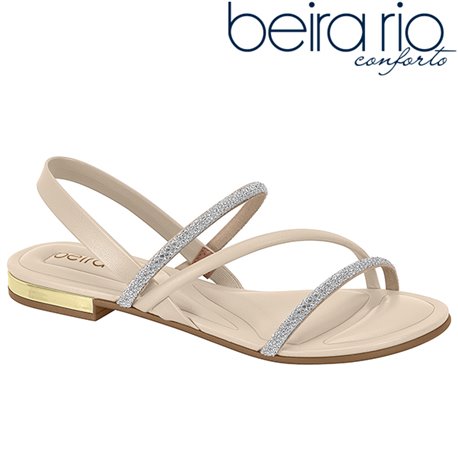Beira Rio 8263.969-25664 Sandalia Creme 