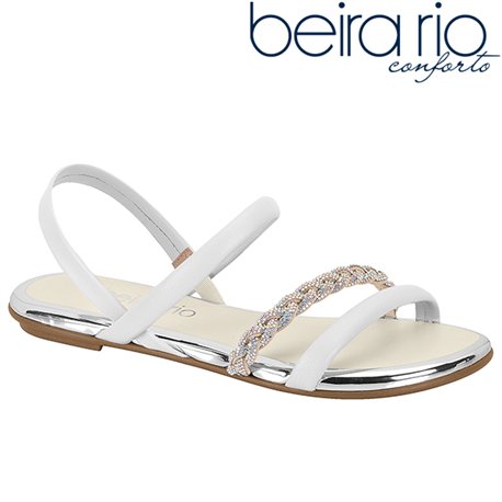 Beira Rio 8367.641-27077 Sandalia Branco