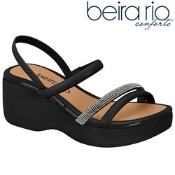 Beira Rio 8455.307-26584 Sandalia Preto