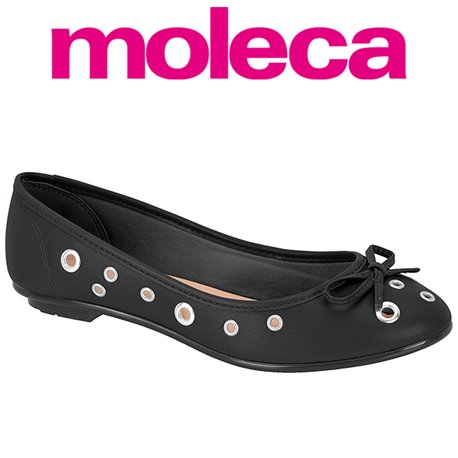 Moleca 5027.1478-7800 Sapatilha Preto