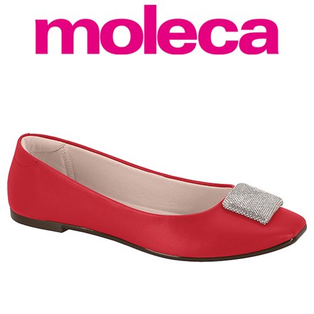 Moleca 5735.232-7800 Sapatilha Vermelho
