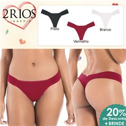 Dia dos Namorados Kit Lingerie 2Rios 21438 Kit 3 Fio Dental