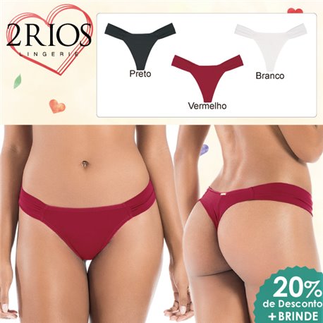 Dia dos Namorados Kit Lingerie 2Rios 21438 Kit 3 Fio Dental