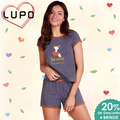 Dia dos Namorados Kit Lingerie Lupo 24411 Short Doll