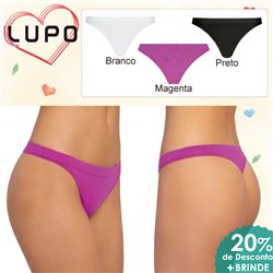Dia dos Namorados Kit Lingerie Lupo 40600 Kit 3 Fio Dental 