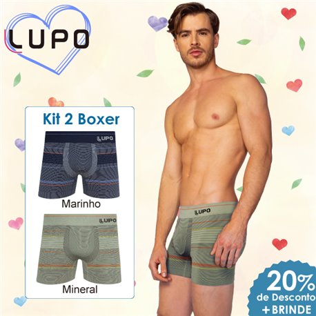 Dia dos Namorados Lupo 663-039 Kit 2 Boxer