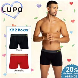 Dia dos Namorados Lupo 766-011 Kit 2 Boxer 