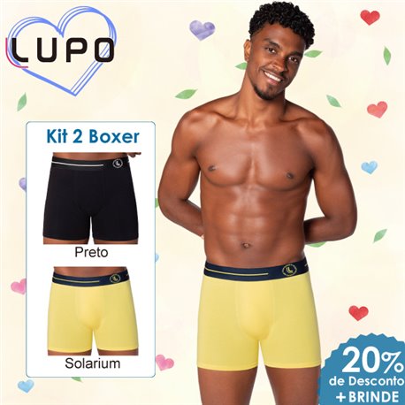 Dia dos Namorados Lupo 784-056 Kit 2 Boxer 