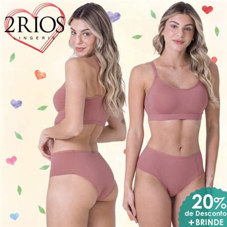 Dia dos Namorados Kit Lingerie 2Rios 82461+11919 Rose 