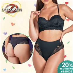 Dia dos Namorados Kit Lingerie Duloren 232120+239120 Preto