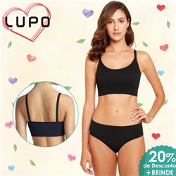 Dia dos Namorados Kit Lingerie Lupo 41018+40018 Preto