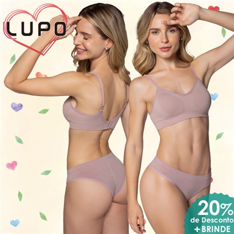 Dia dos Namorados Kit Lingerie Lupo 41116+40907 Nude