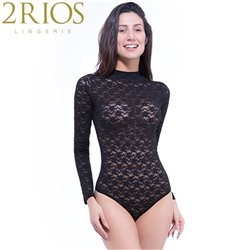 2RIOS 50047 Body Preto *PROMOÇÃO LUCK DAY*