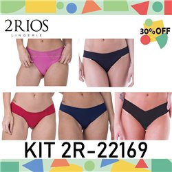 Kit Lingerie Verao 2Rios 22169 Kit 5 Calcinhas 