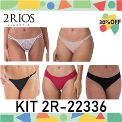Kit Lingerie Verao 2Rios 22336 Kit 5 Calcinhas 