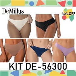 Kit Lingerie Verao DeMillus 56300 Kit 5 Calcinhas 