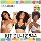 Kit Lingerie Verao Duloren 121944 Kit 3 Sutias 