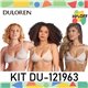 Kit Lingerie Verao Duloren 121963 Kit 3 Sutias 