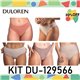 Kit Lingerie Verao Duloren 129566 Kit 5 Calcinhas 