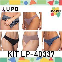 Kit Lingerie Verao Lupo 40337 Kit 5 Calcinhas 
