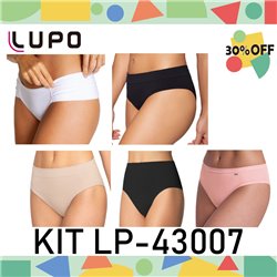 Kit Lingerie Verao Lupo 43007 Kit 5 Calcinhas 