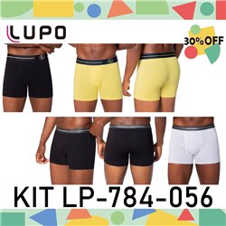Kit Lingerie Verao Lupo 784-056 Kit Cueca Boxer 