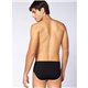 Lupo 681 Kit 2 Cuecas Slip Oliva/Preto