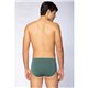 Lupo 681 Kit 2 Cuecas Slip Oliva/Preto