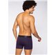 Lupo 784-052 Kit 2 Cuecas Boxer Beterraba/Preto