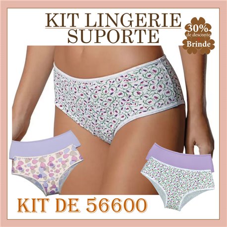 Kit Lingerie Suporte DeMillus 56600