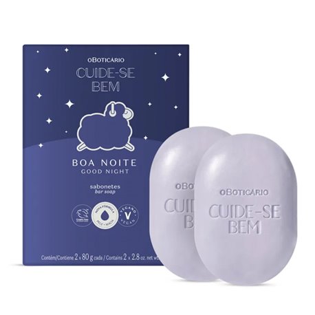 O Boticario Cuide-se Bem Sabonete Boa Noite 2x80g