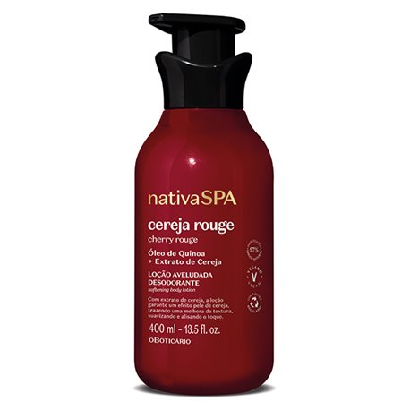 O Boticario Nativa Spa Cereja Rouge Locao Hidratante 400ml