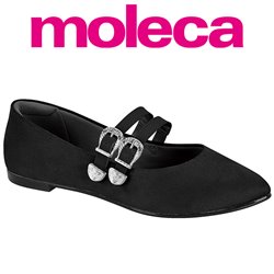 Moleca 5635.882-11184 Sapatilha Preto