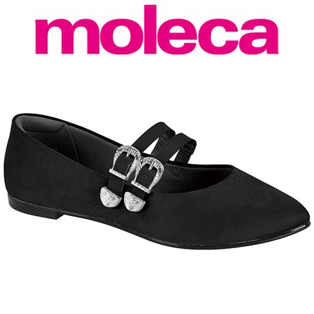 Moleca 5635.882-11184 Sapatilha Preto