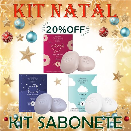 O Boticario Natal KIT SABONETE