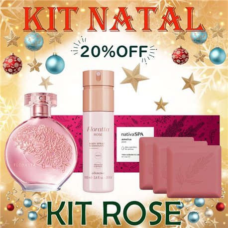 O Boticario Natal KIT ROSE 