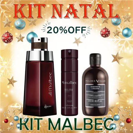 O Boticario Natal KIT MALBEC